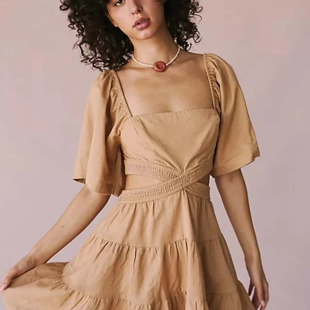 Free People Cleo Cutout Mini Dress - Size Small - Picture 5 of 6